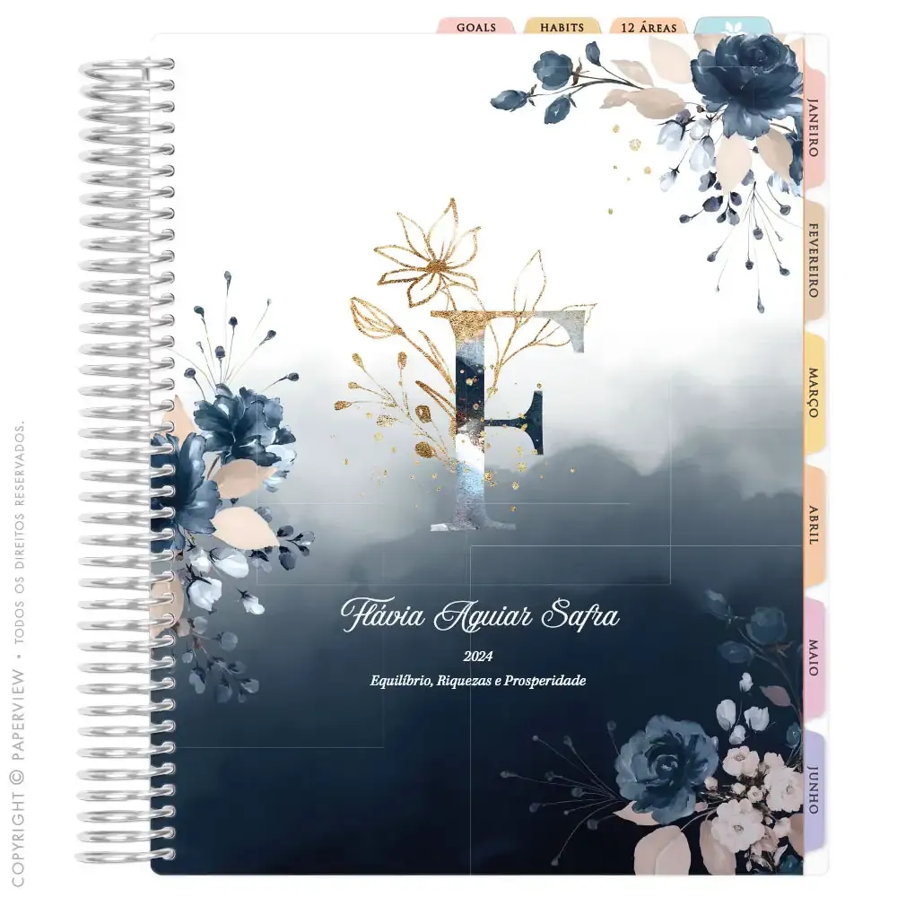Daily Planner Azure Letter  - Planner 2023 Planner personalizado