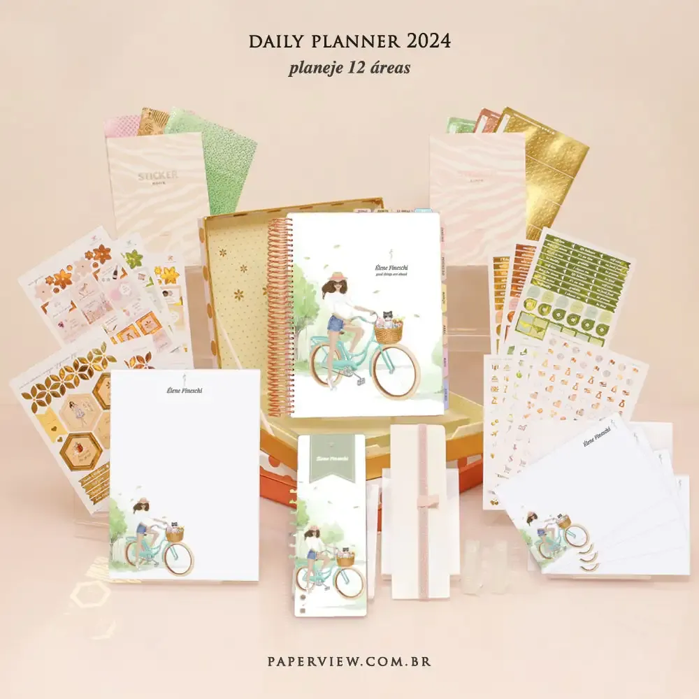 Daily Planner Paperdiva Parisien Park - Planner 2023 Planner personalizado