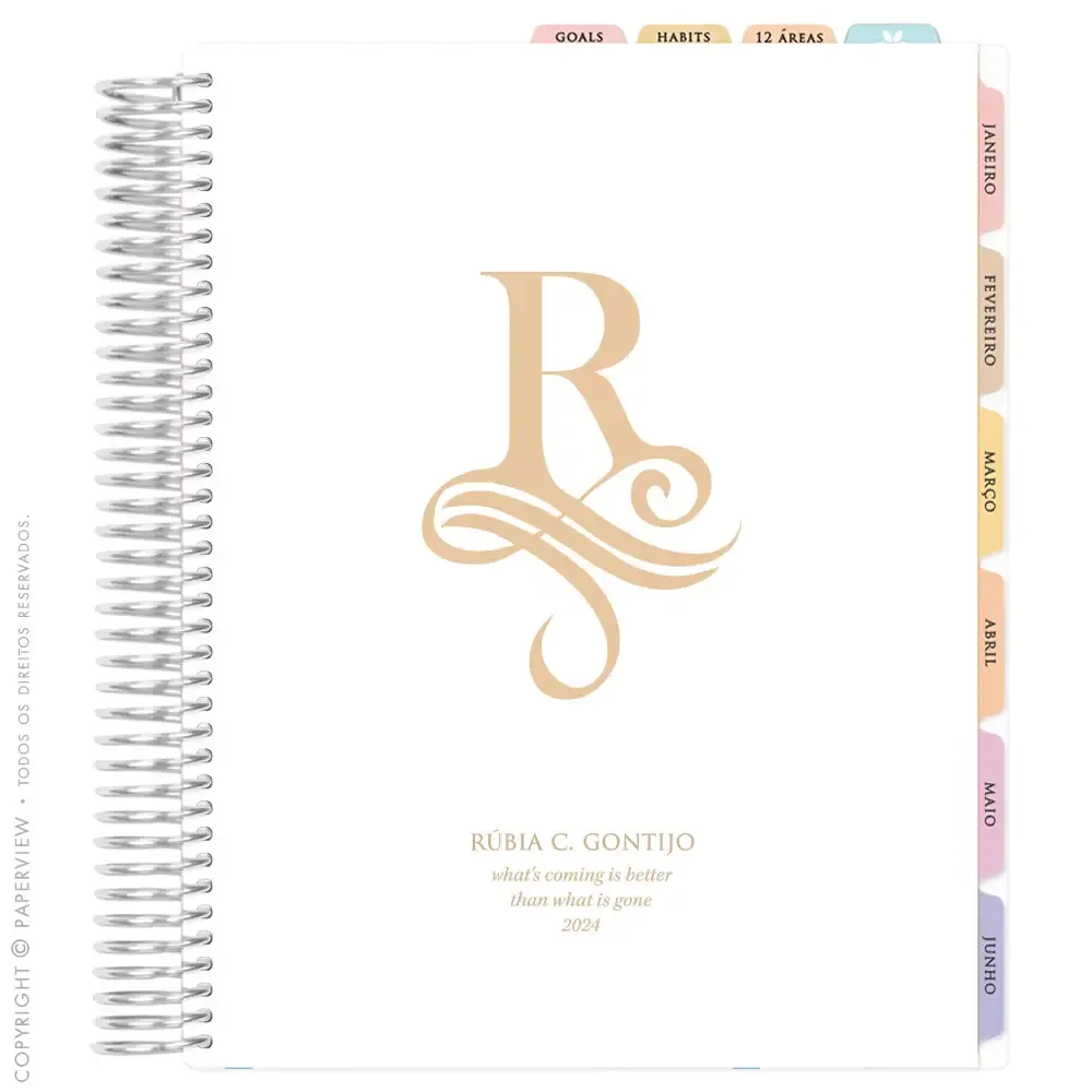 Daily Planner Classic Letter Champagne