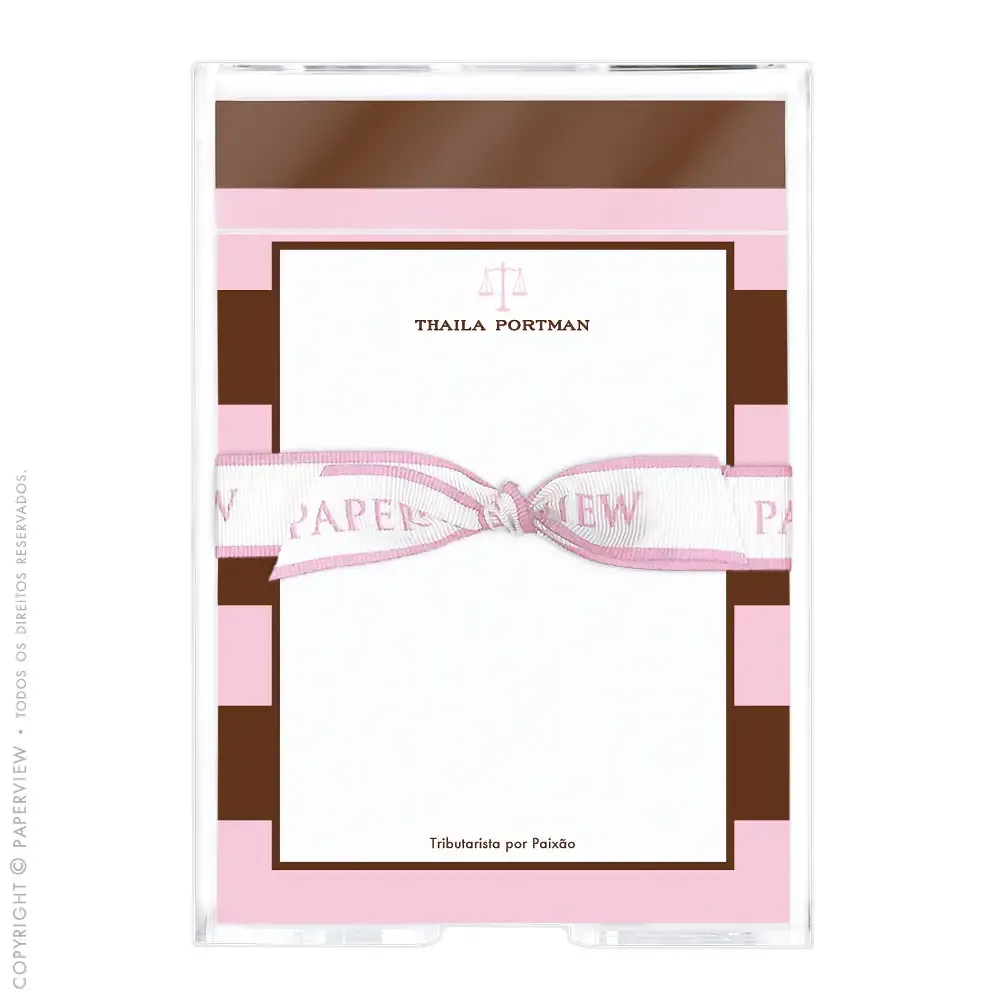 Notepad Rugby Pink