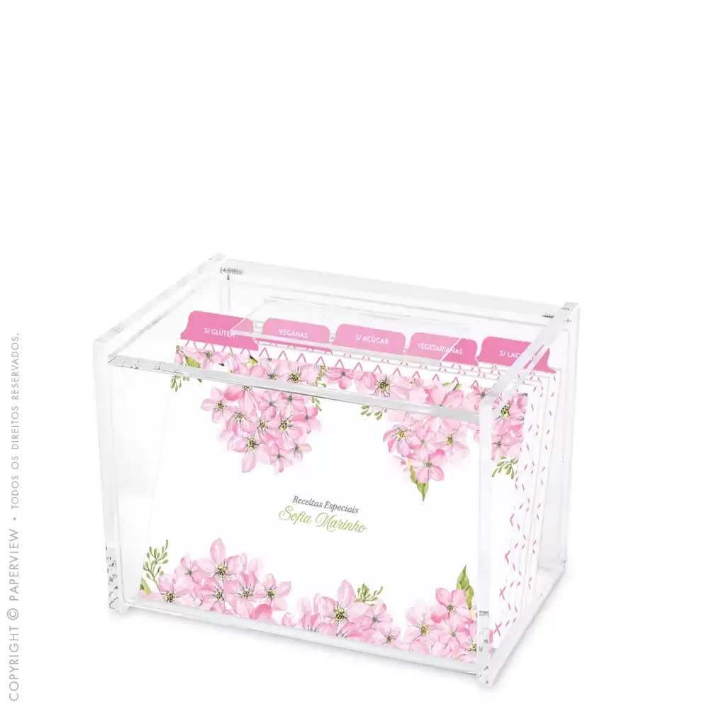 Cristal Box Allure Rose - porta fichas personalizado paperview