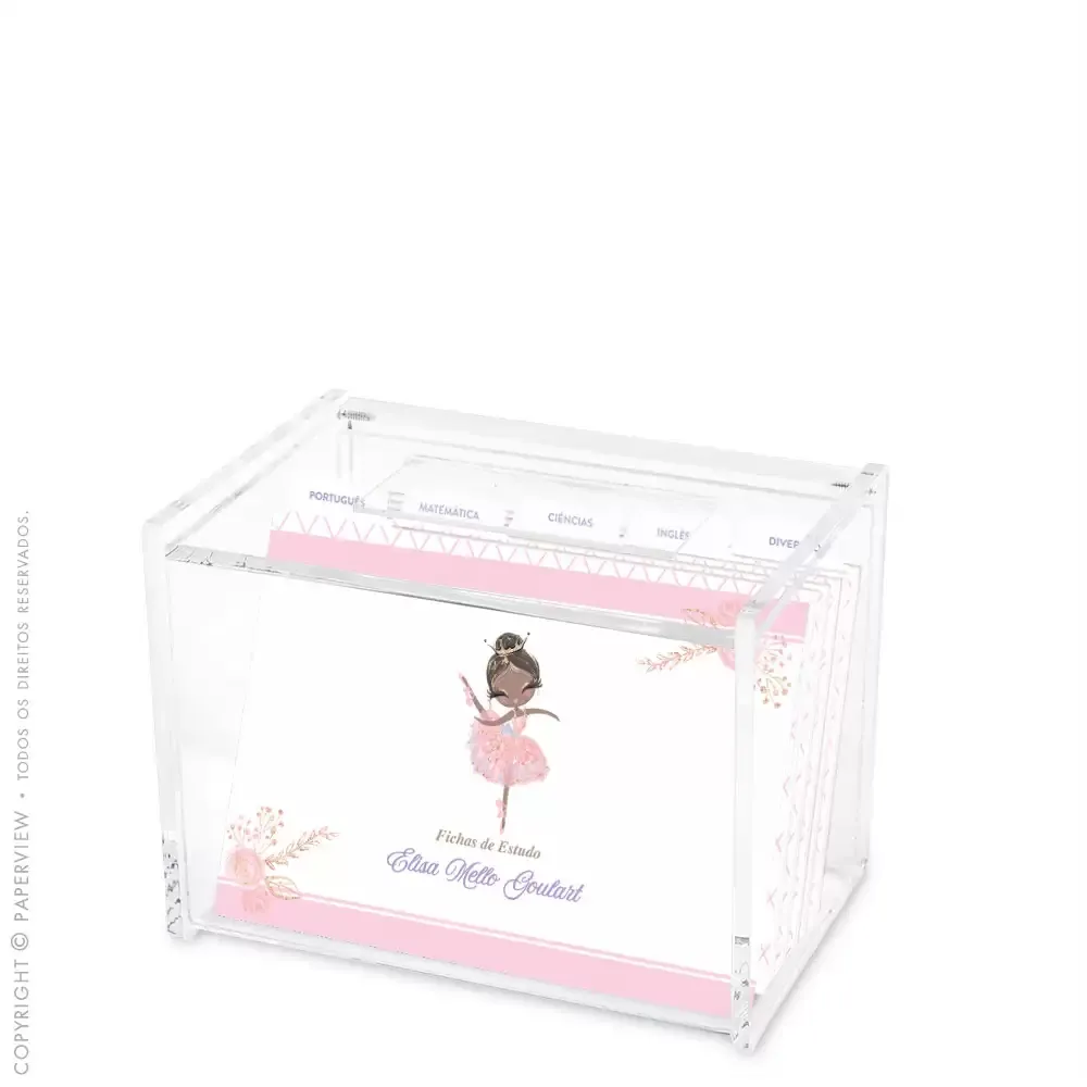 Cristal Box Bailarina - caixa fechada 