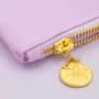 Pochette Planner Magic Lilac - detalhe zíper bee flower 