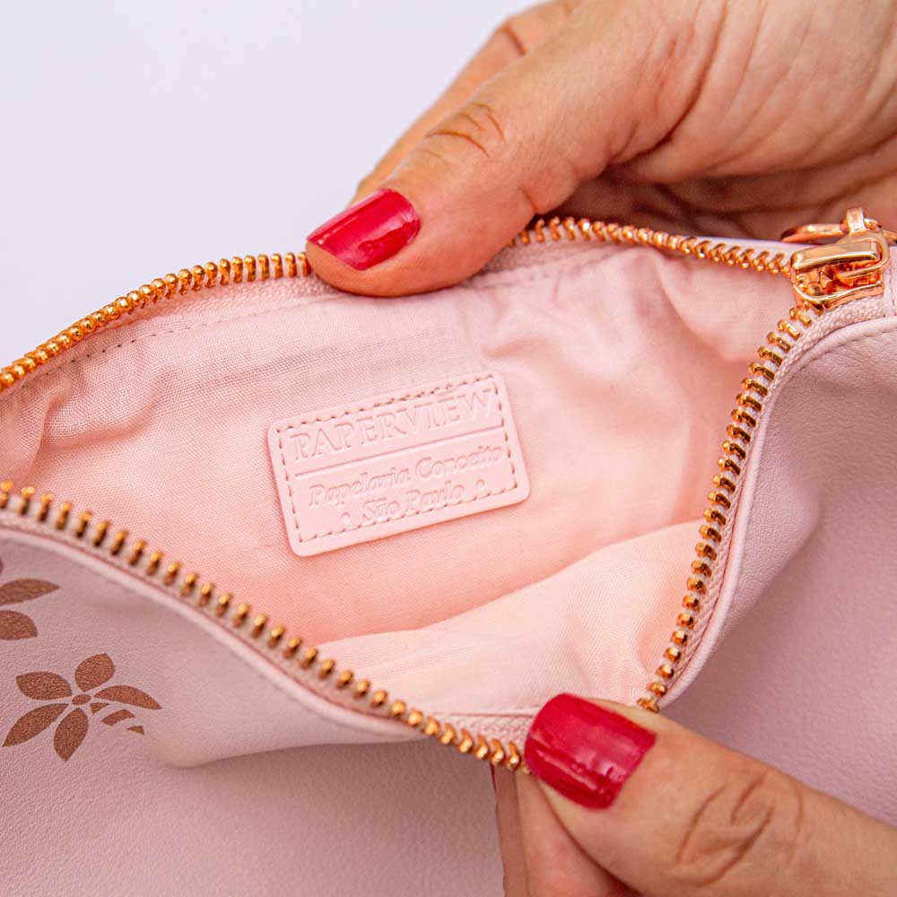 Pochette Planner Pale Pink - detalhe paperviw pochette 