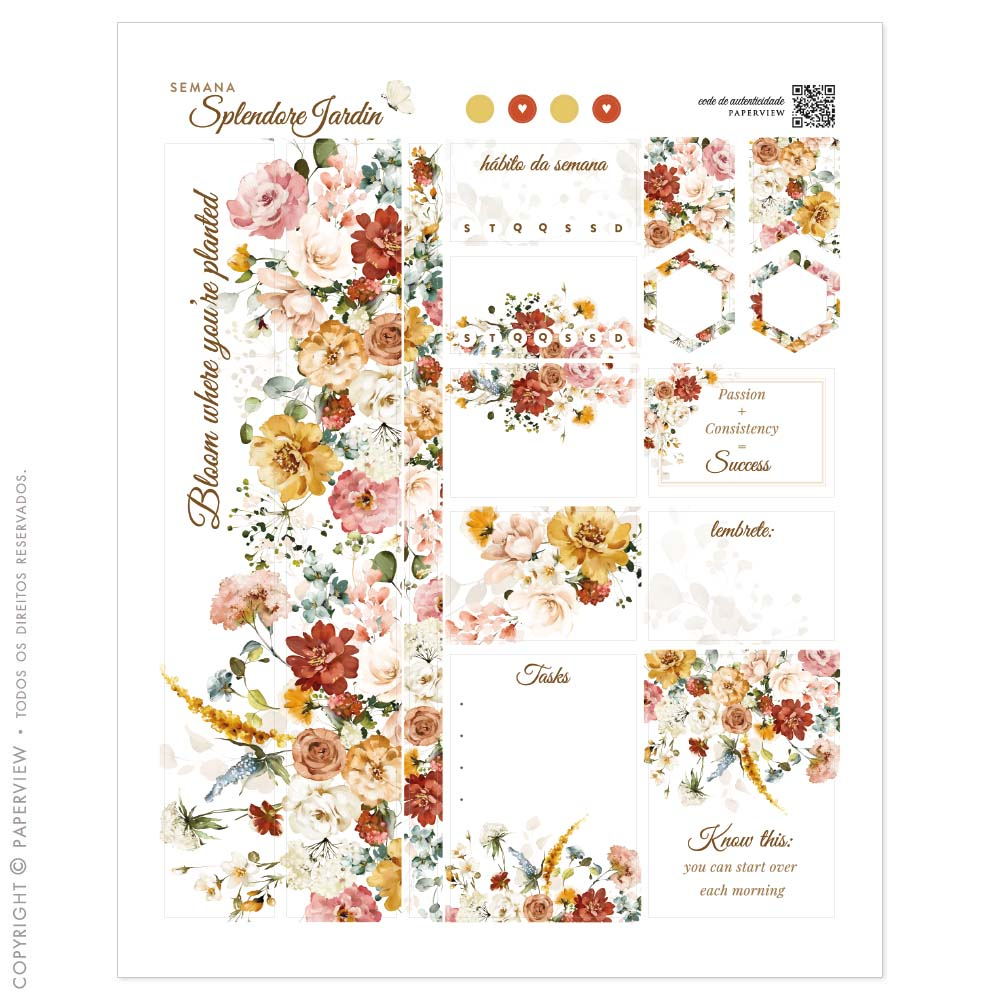 Sticker Semanal Splendore Jardin