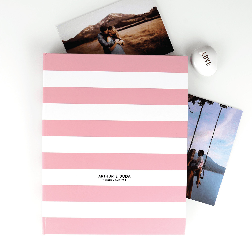 Álbum de Fotografias Personalizado Paperview Classic Rose