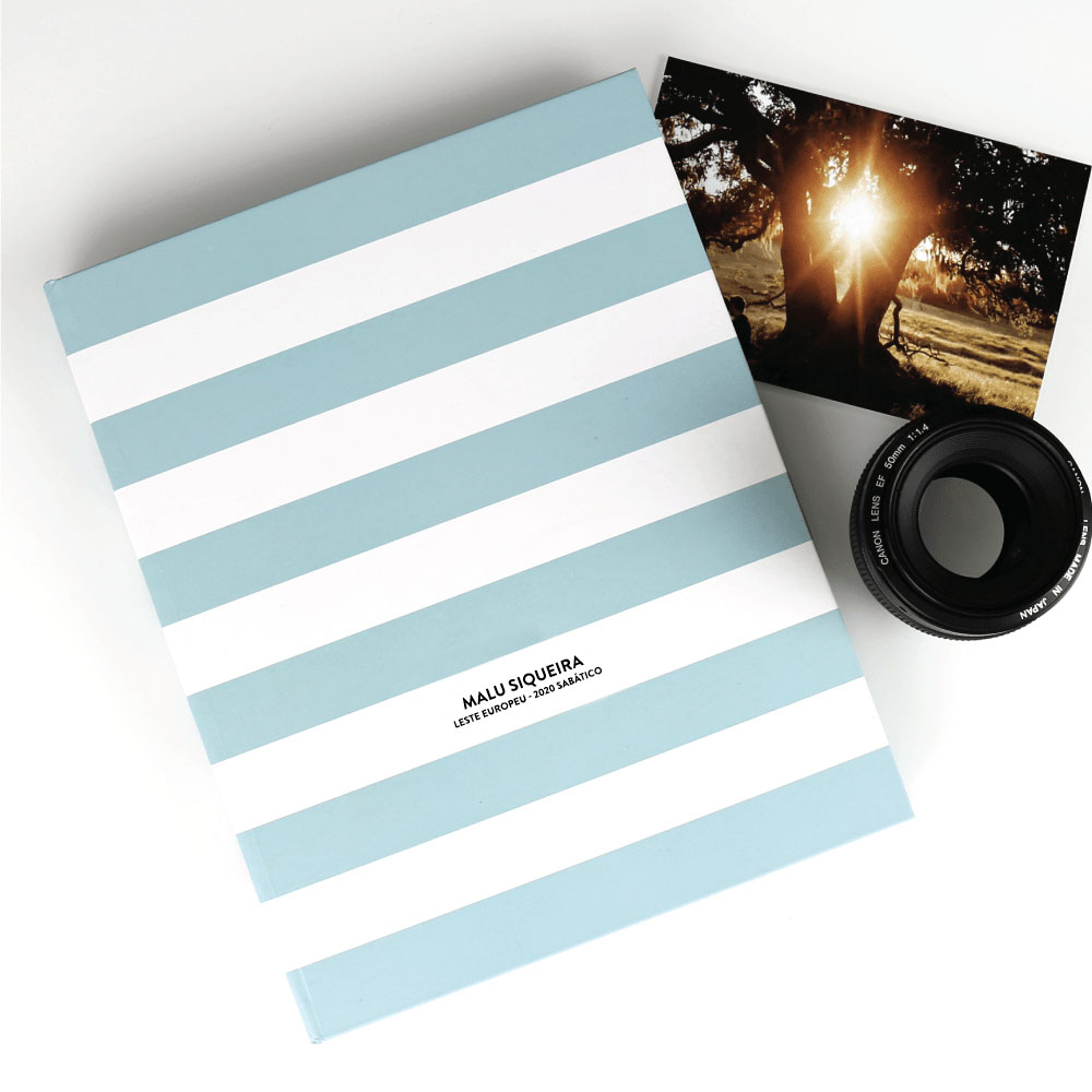 Álbum de Fotografias Personalizado Paperview Classic Steel Blue