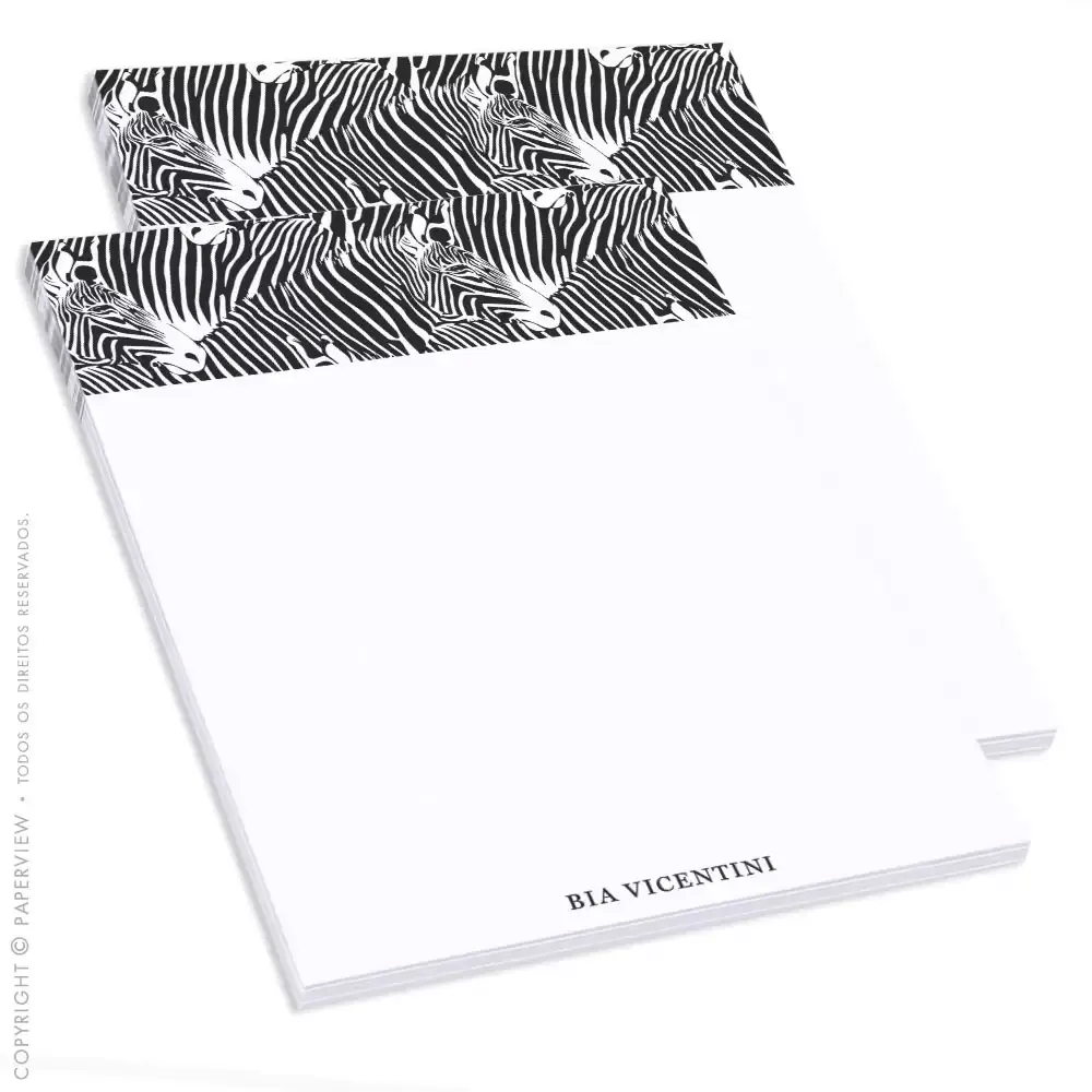 Daily Notes Zebra Black & White