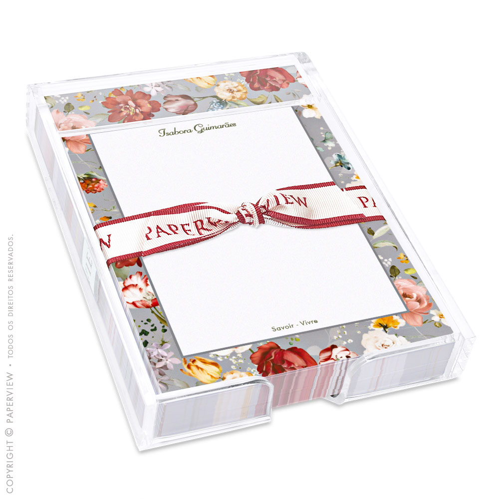 Bloco de anotações Paperview Splendore Passion Argent