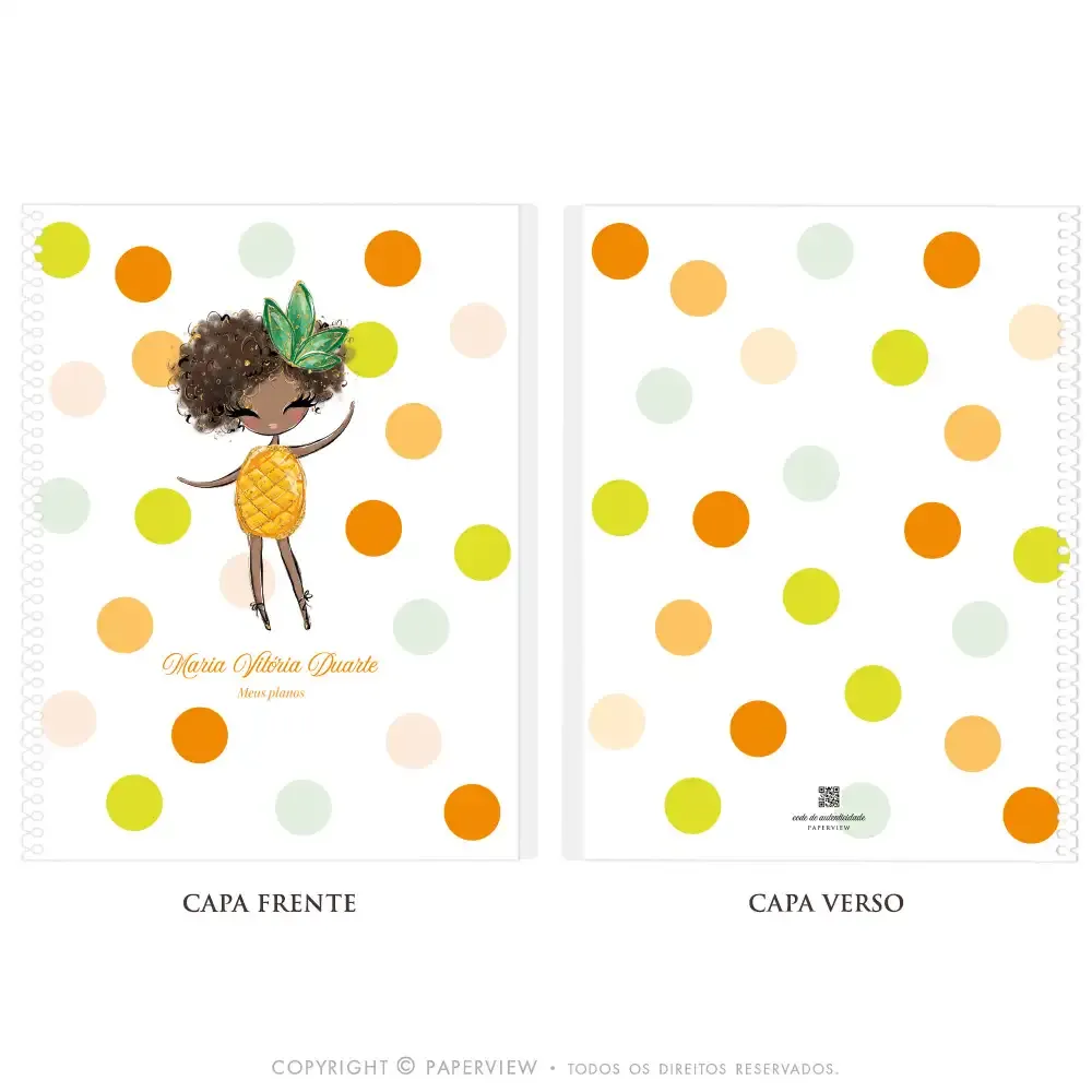 Capa Avulsa Removível Frutti Girls Pineapple