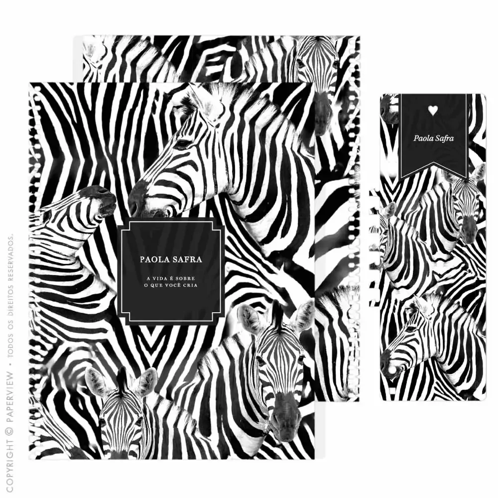 Capa Avulsa Removível Zebra Face