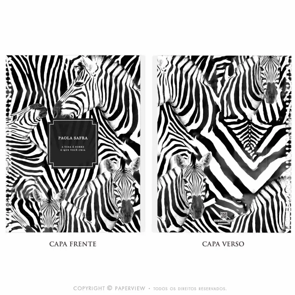 Capa Avulsa Removível Zebra Face