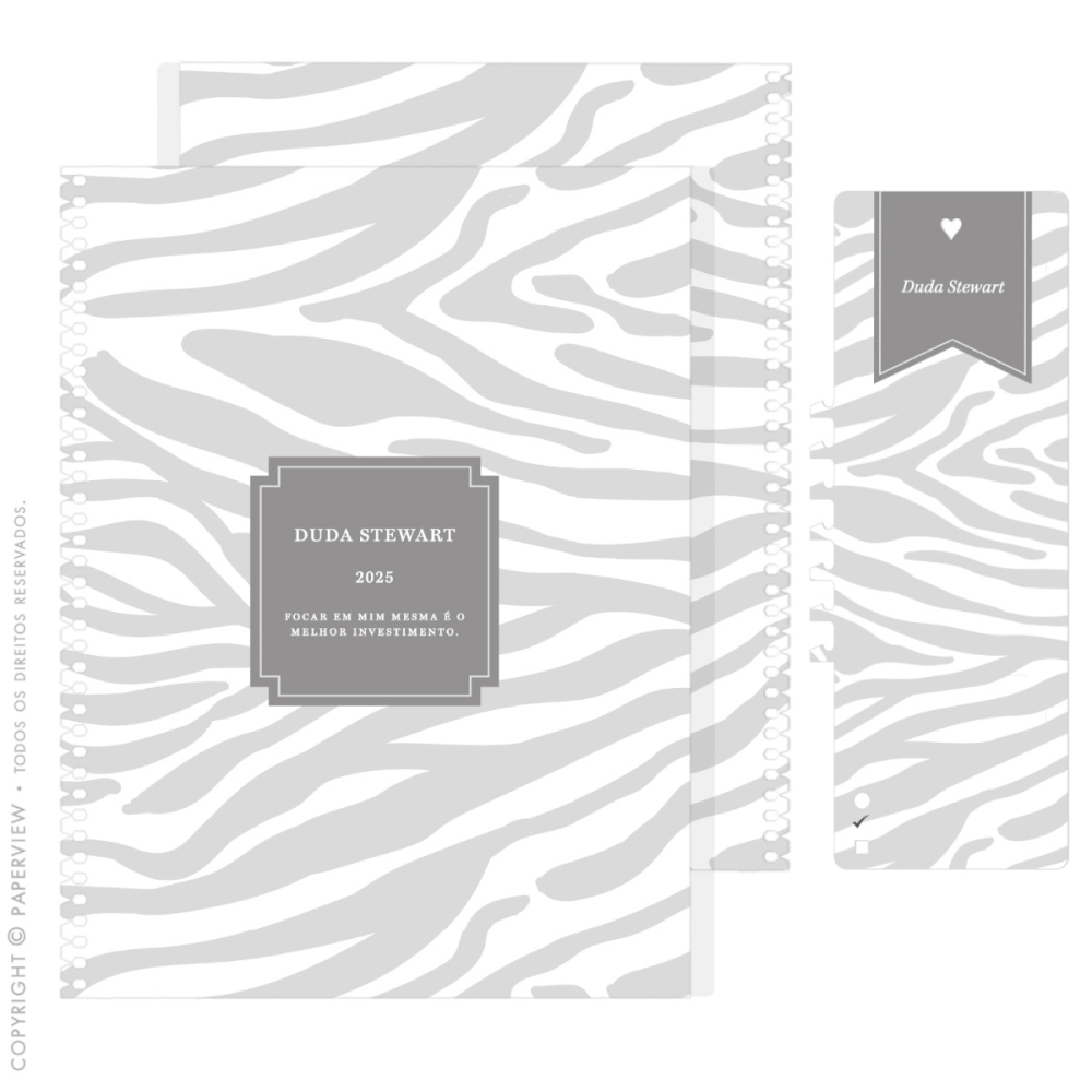 Capa Avulsa Removível Savanna Stripes Silver