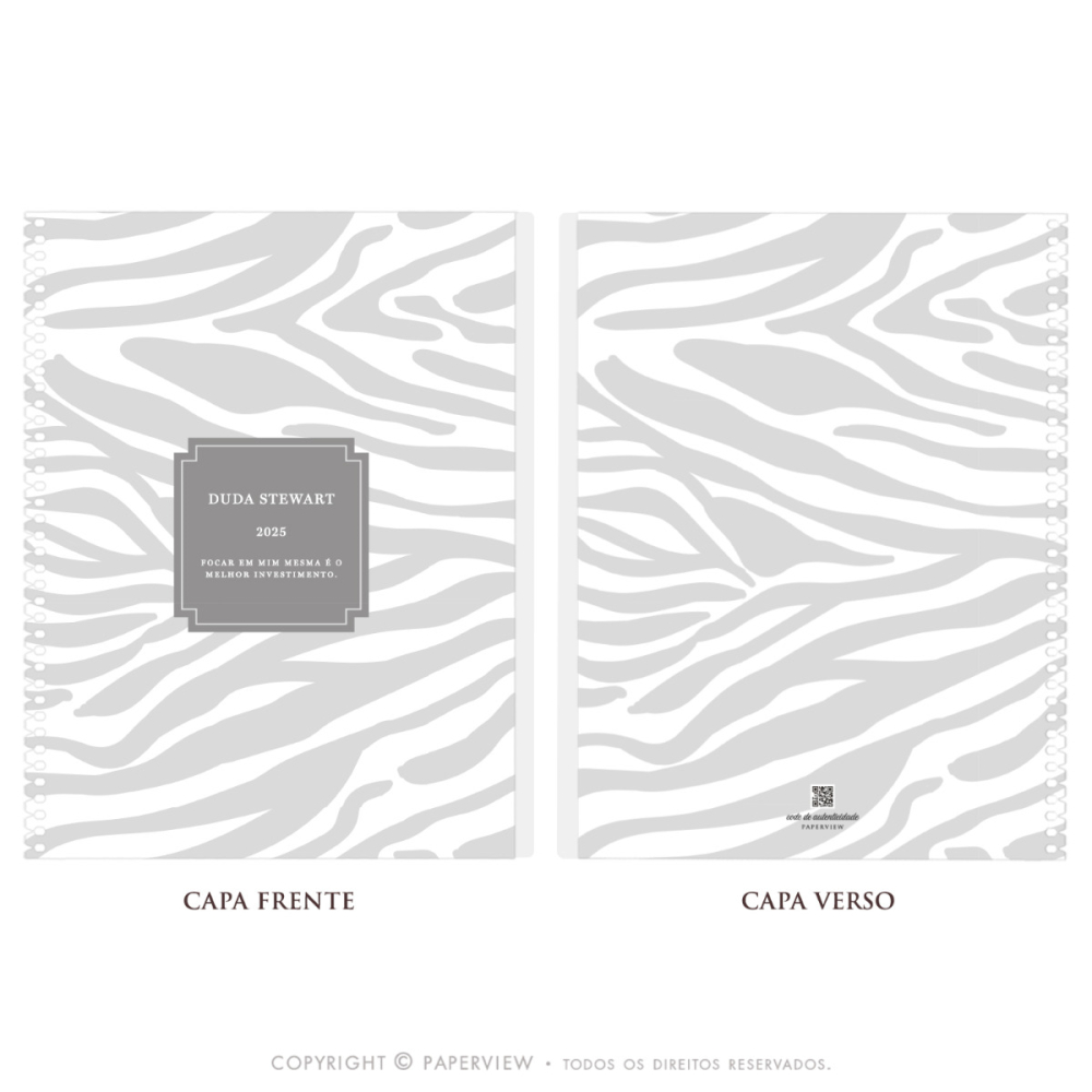 Capa Avulsa Removível Savanna Stripes Silver