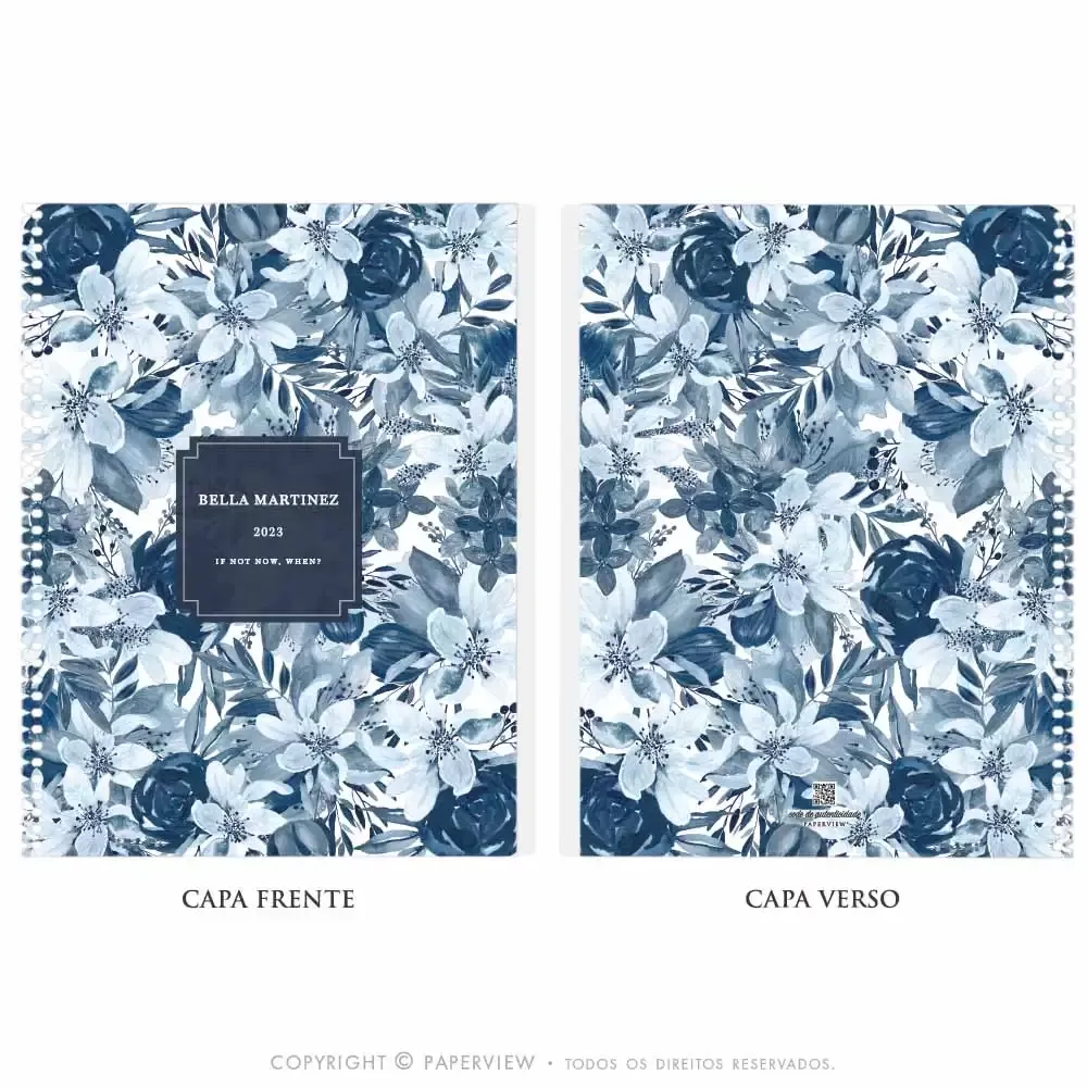 Capa Avulsa Removível Azure Bloom