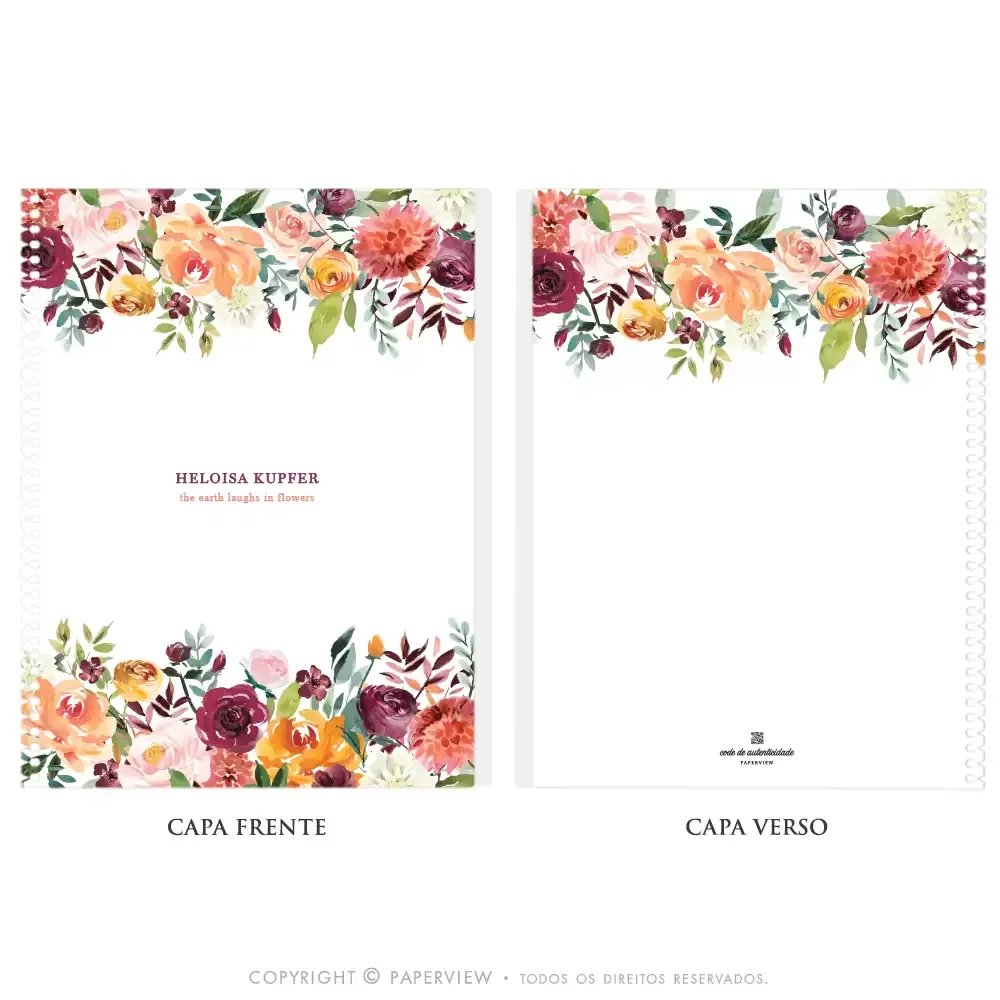 Capa Avulsa Removível Floral Trend Garland 