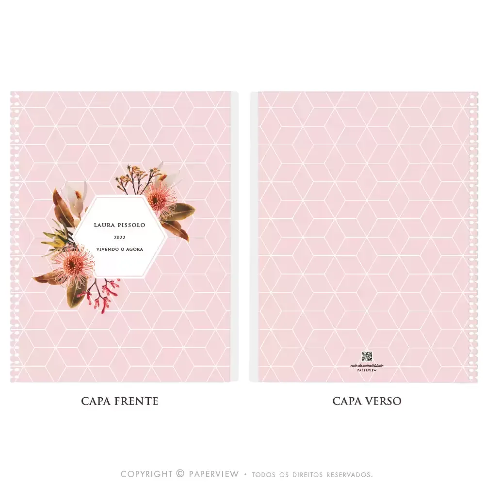 Capa Avulsa Removível Native Pink Shine Rose Paper