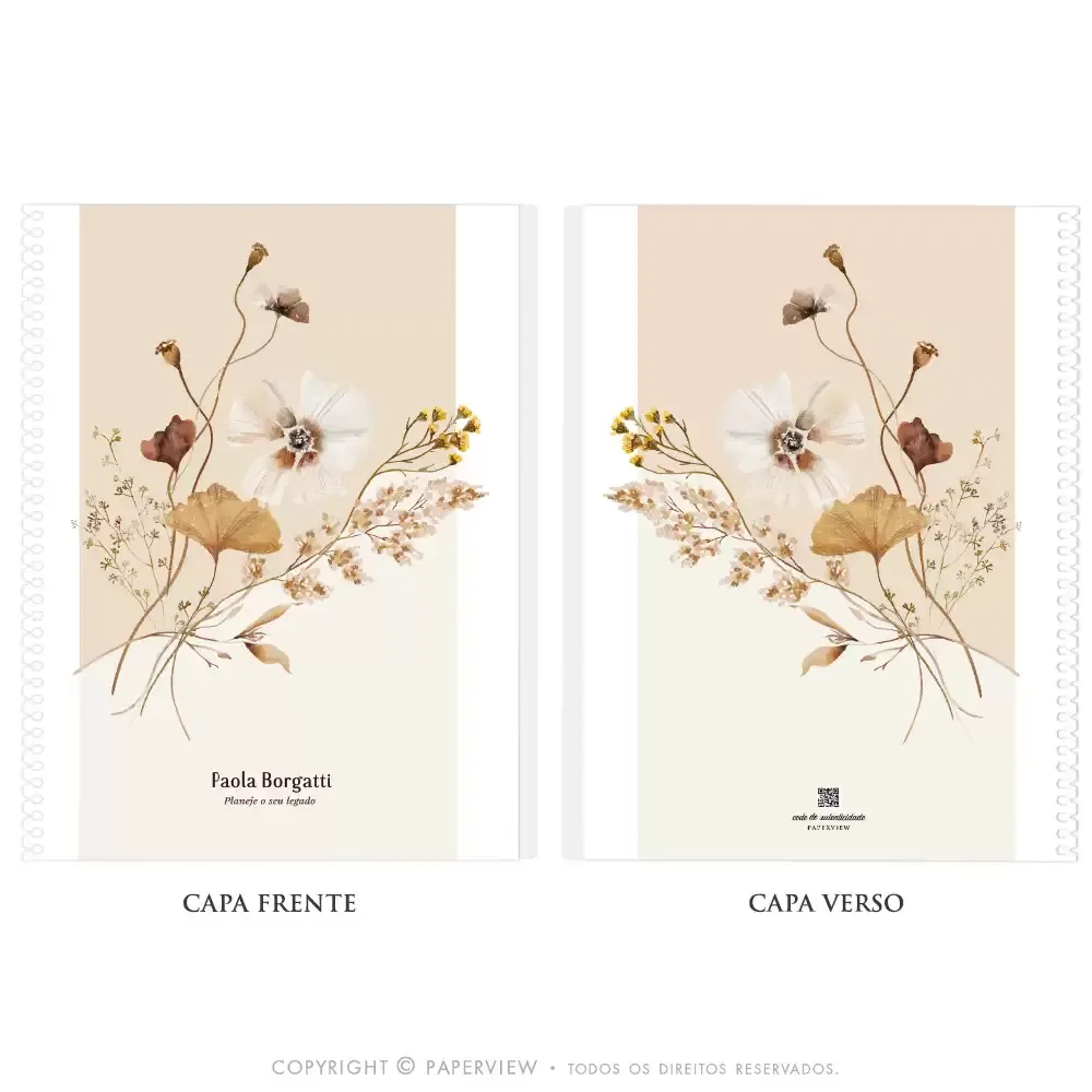 Capa Avulsa Removível Secret Garden Neutral