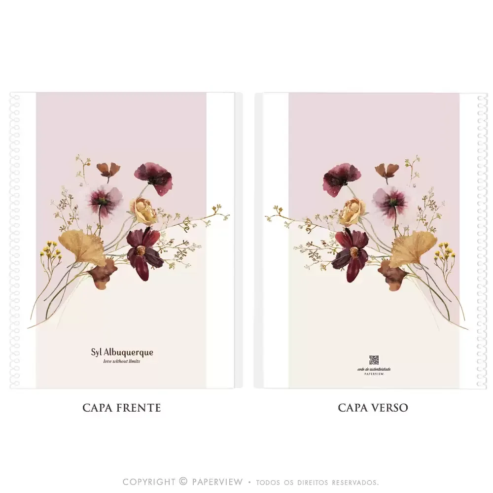 Capa Avulsa Removível Secret Garden Rosé