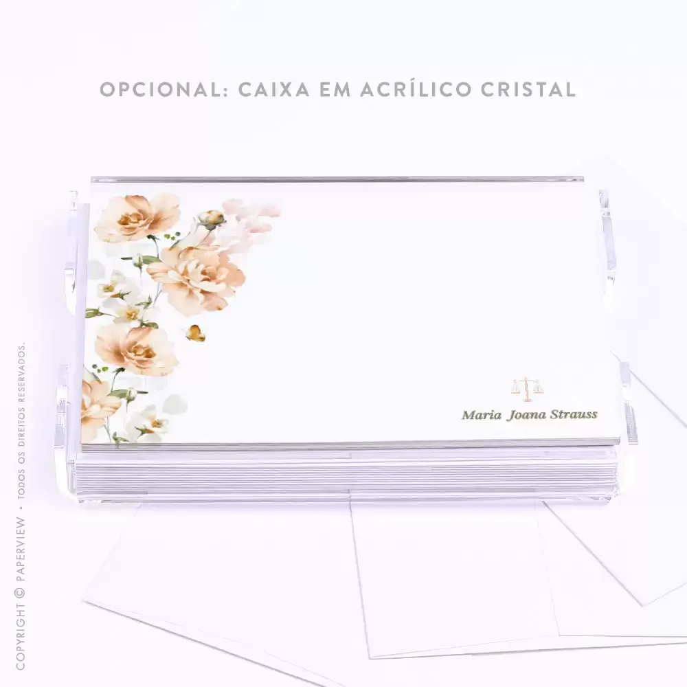 Cartão de Mensagem Chloé Classy - acrílico