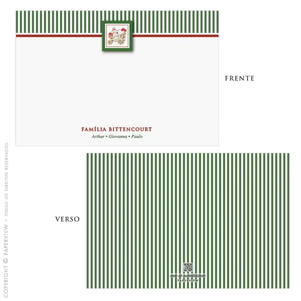 Cartão de Mensagem Di Natale 