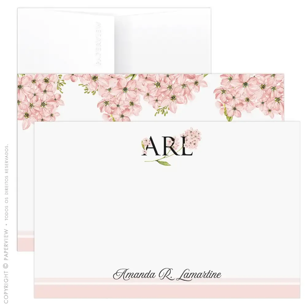 Cartão de Mensagem Allure Letters Rose