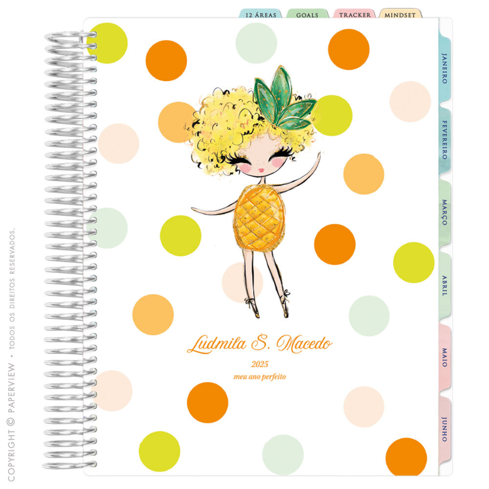 Daily Planner 2025 Frutti Girl Pineaple