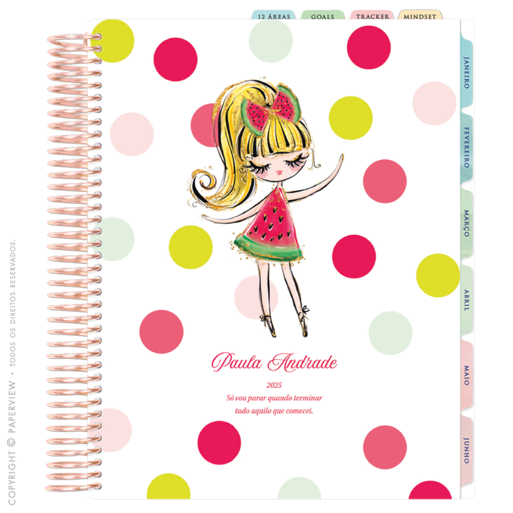 Daily Planner 2025 Frutti Girl Watermelon