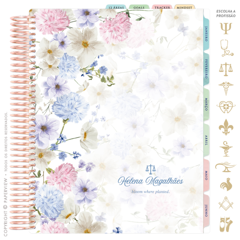 Daily Planner 2025 Paloma Border