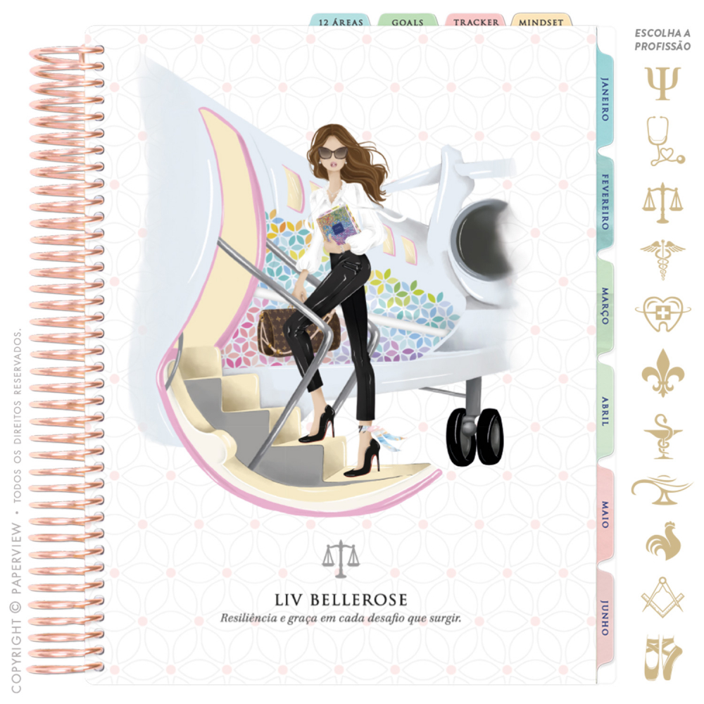 Daily Planner 2025 Paperdiva Deboráh Bee Flower