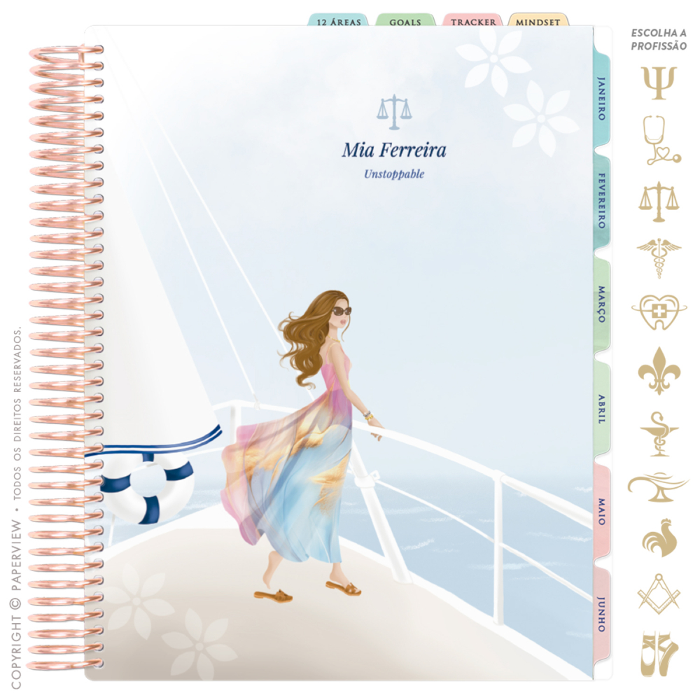 Daily Planner 2025 Paperdiva Déborah L'Océan Mirage