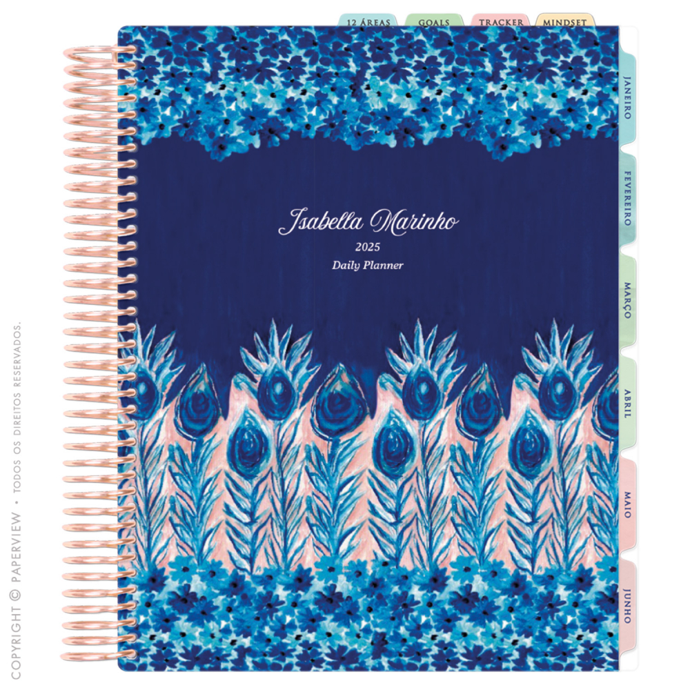 Daily Planner 2025 PatBO Peacock