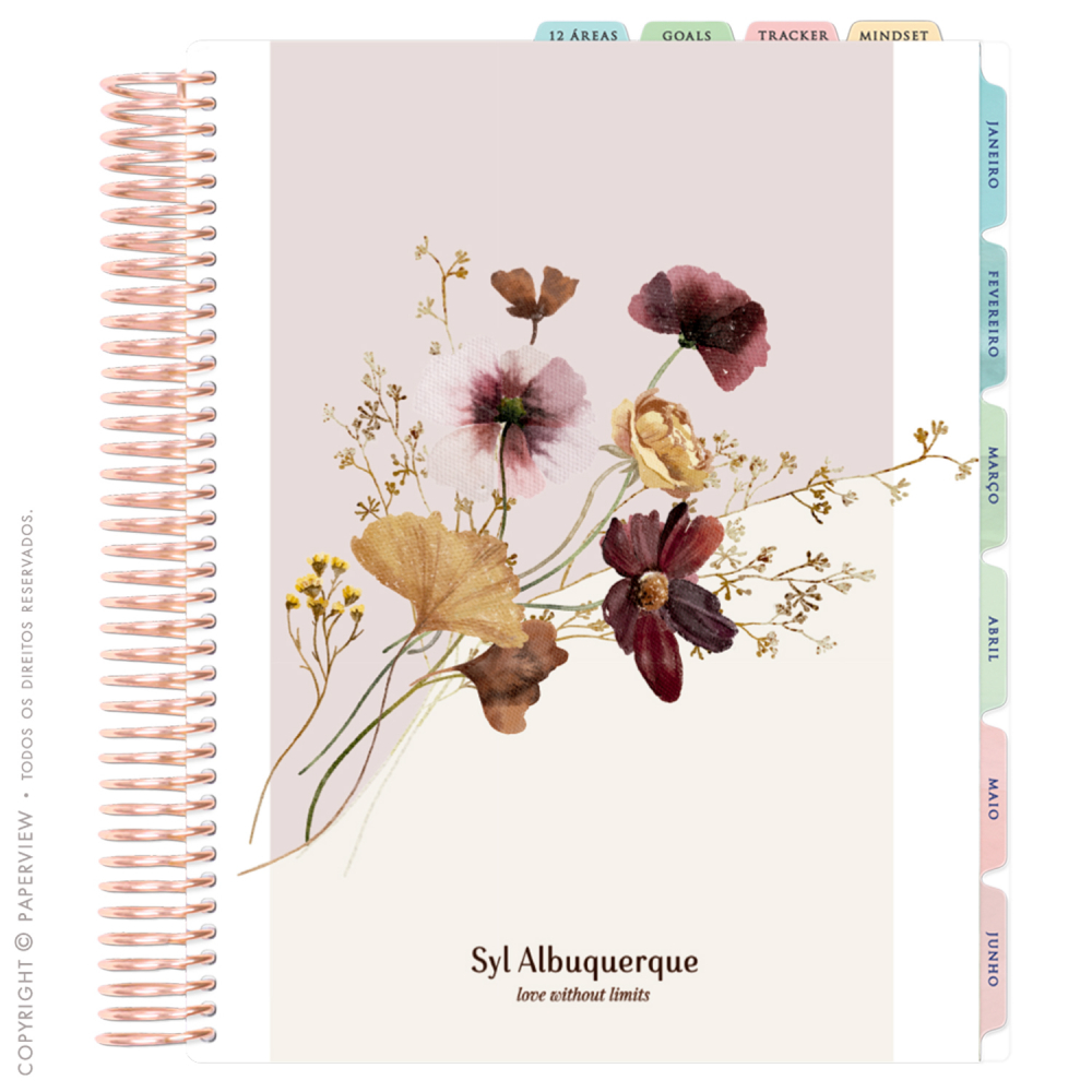 Daily Planner 2025 Secret Garden Rose