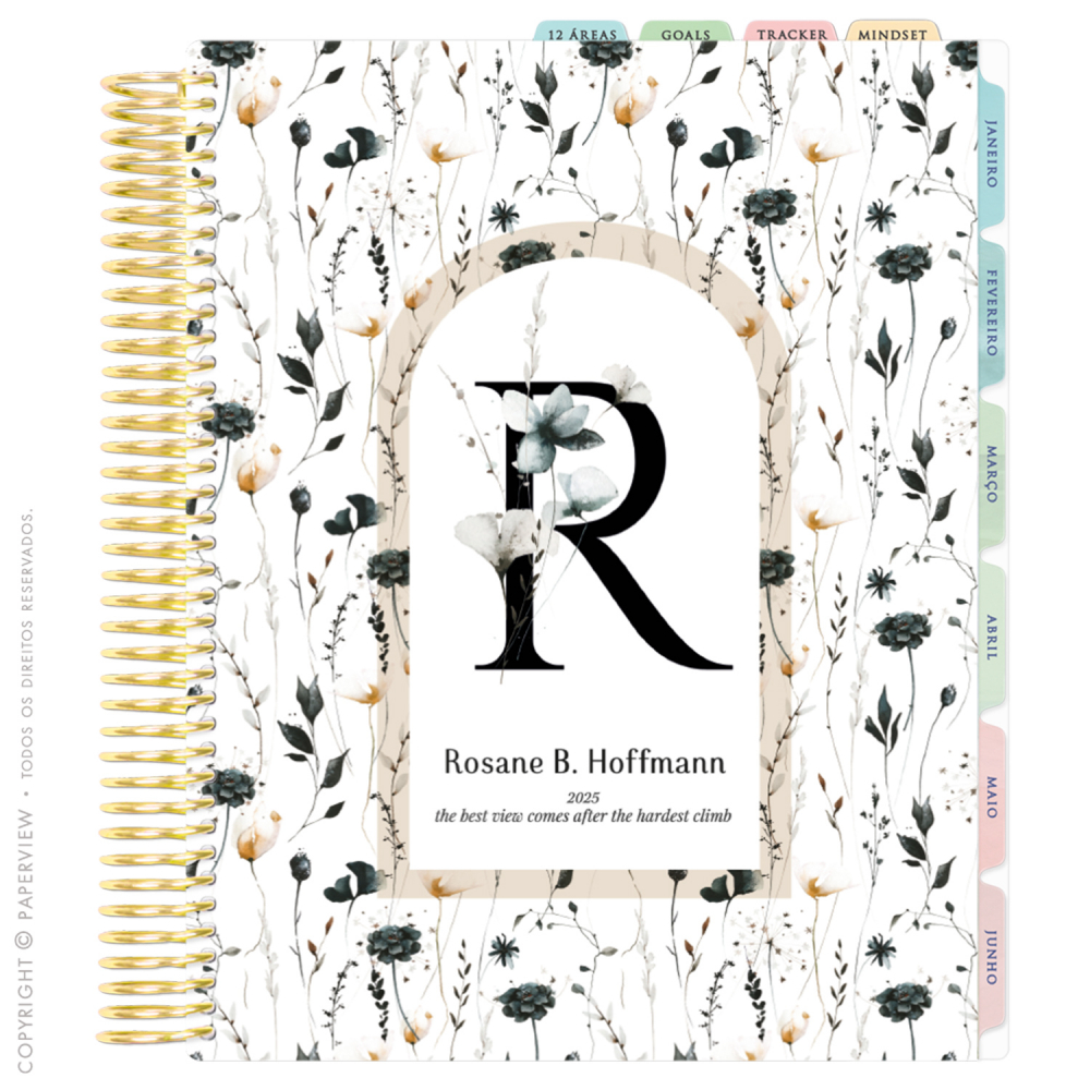 Daily Planner 2025 Vogue Fleur View