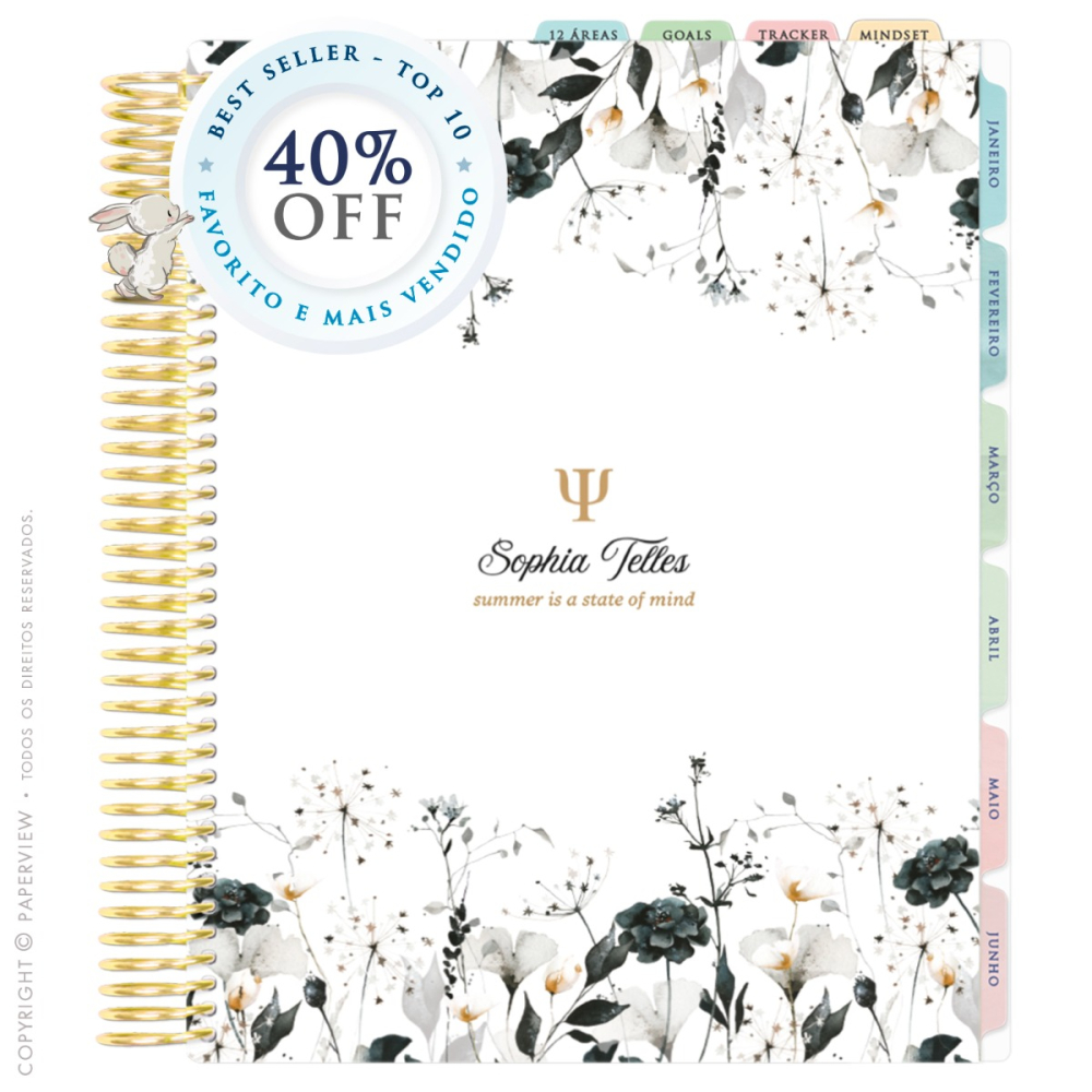 Daily Planner 2025 Vogue Fleur Border