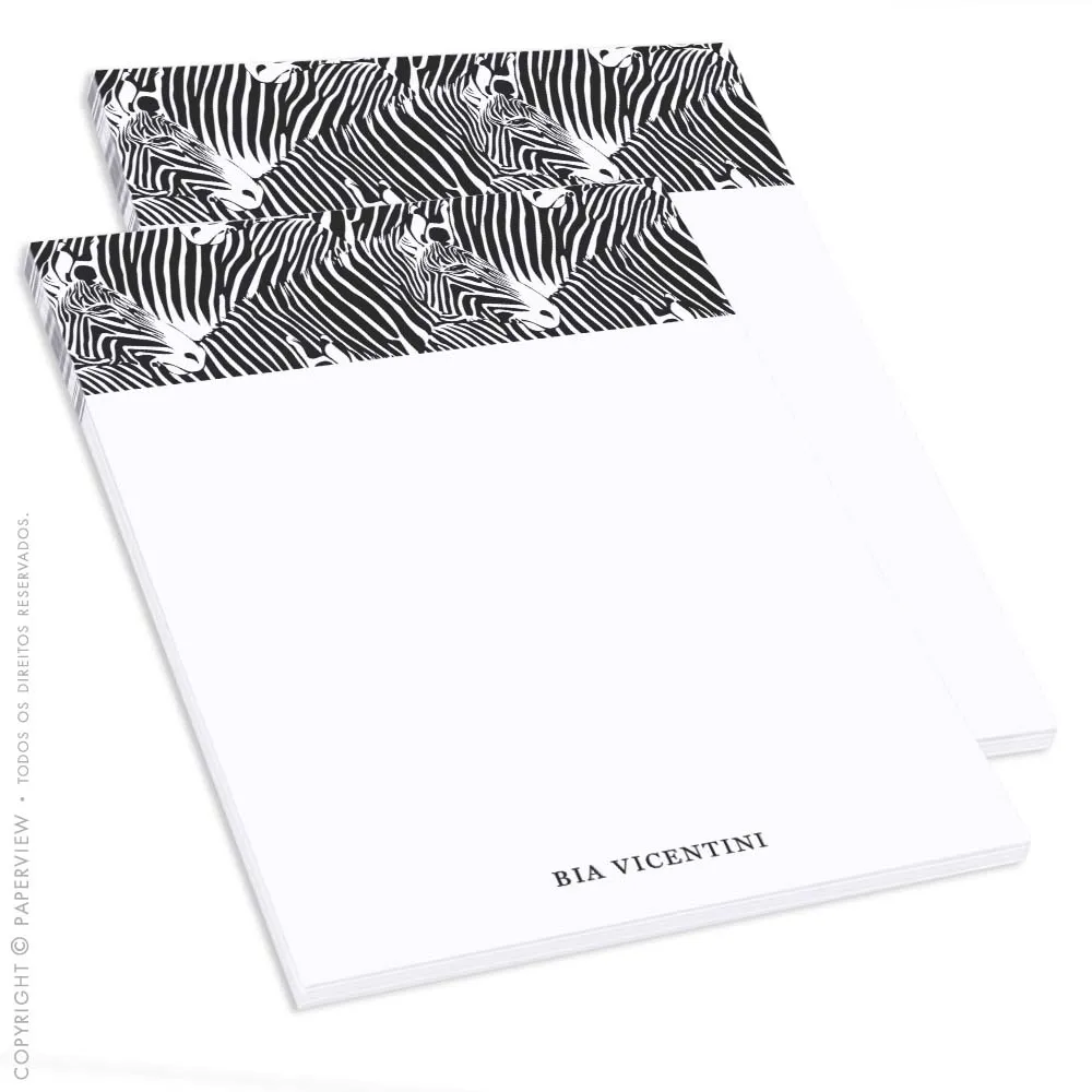 Daily Notes Zebra Black & White