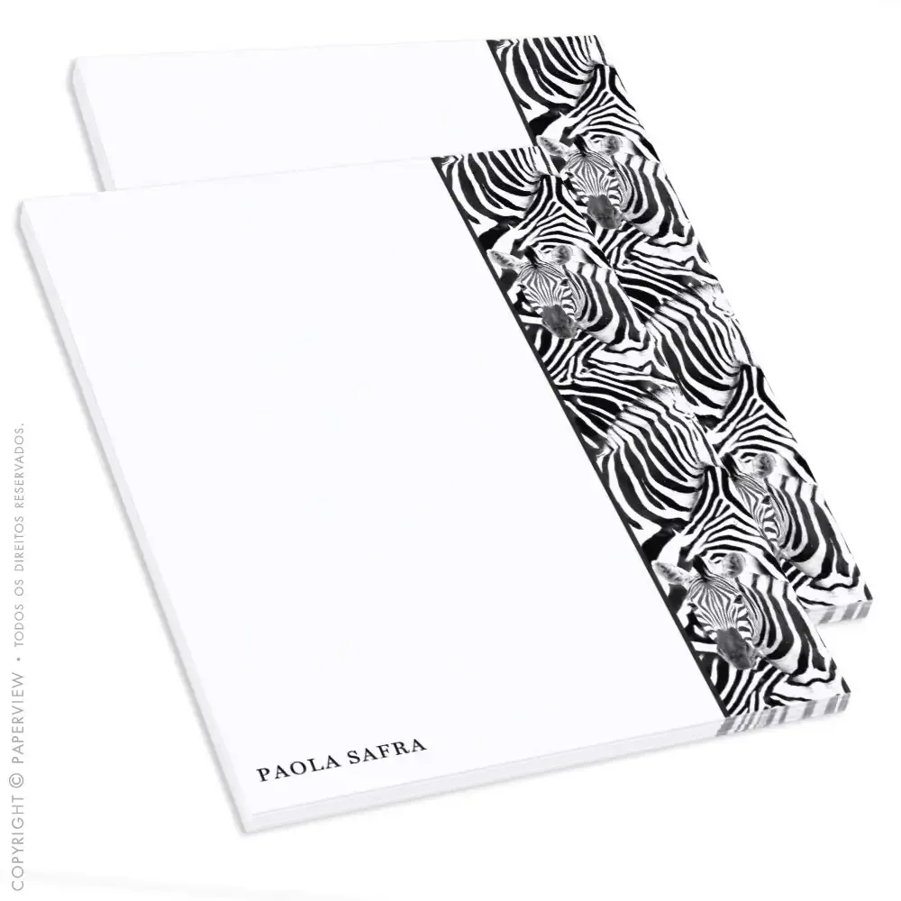 Daily Notes Zebra Face