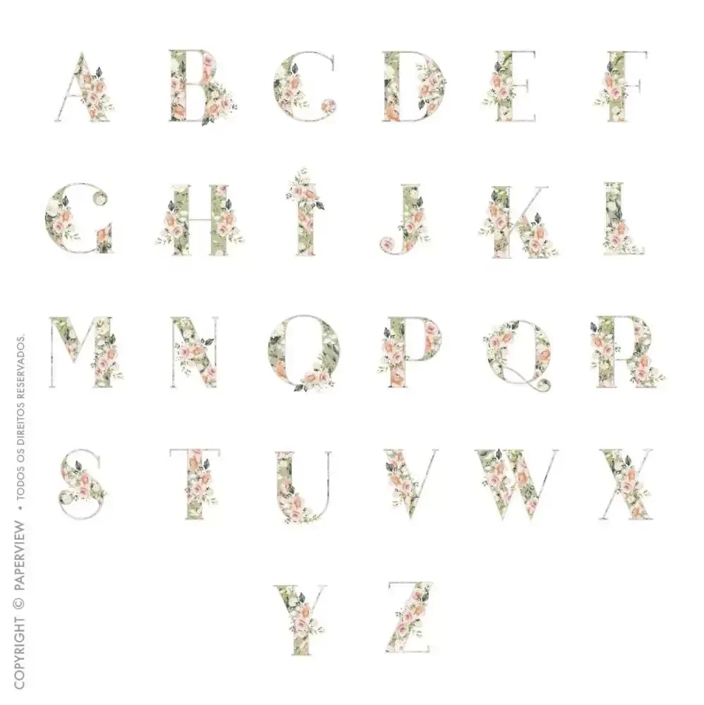 Capa Avulsa Removível Garden  - monogramas