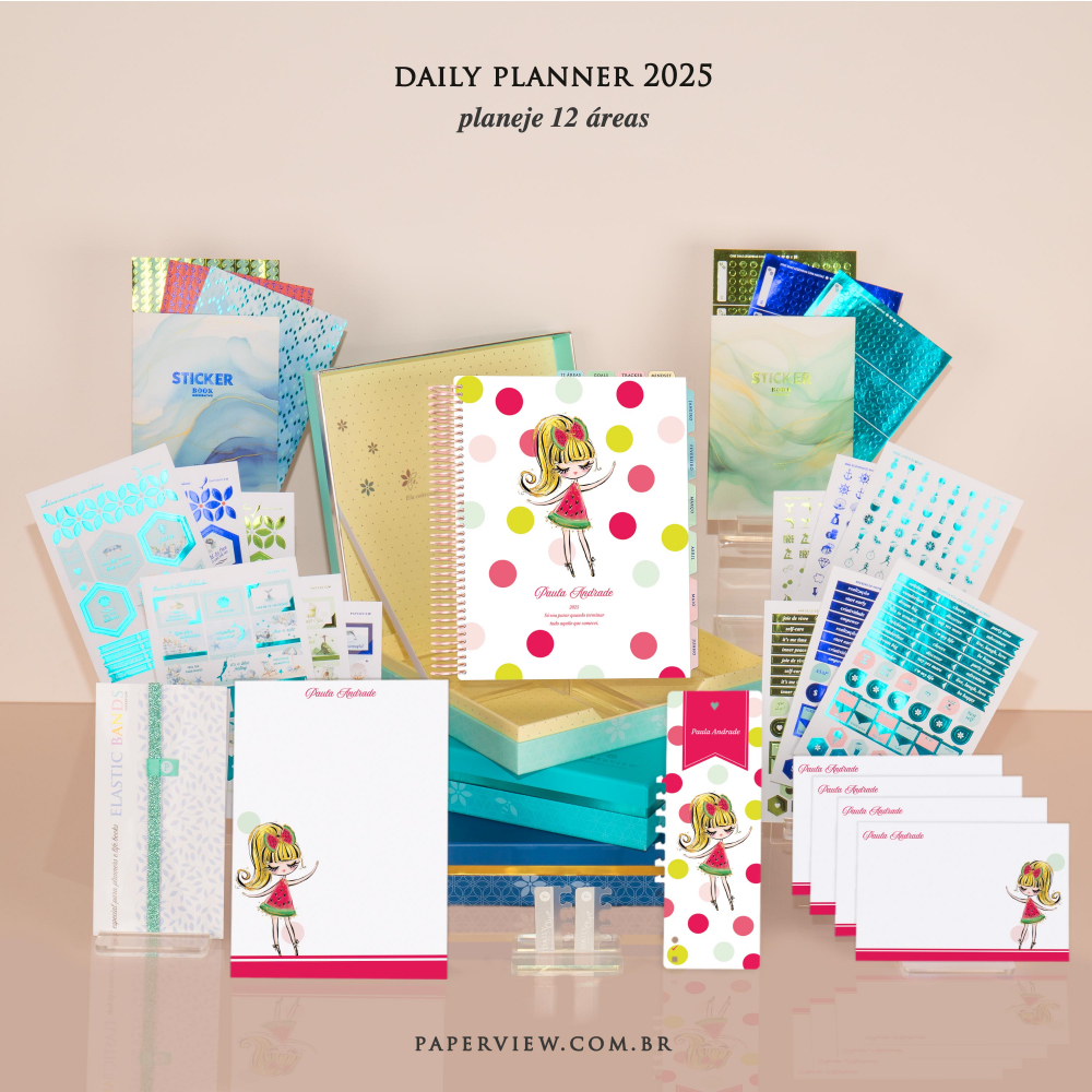 Daily Planner 2025 Frutti Girl Watermelon