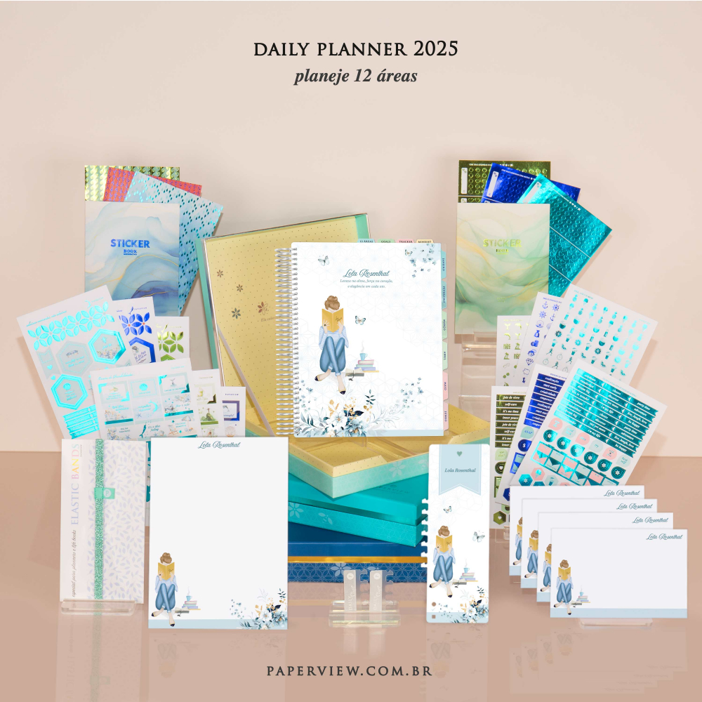 Daily Planner 2025 Paperdiva Deboráh Light Blue