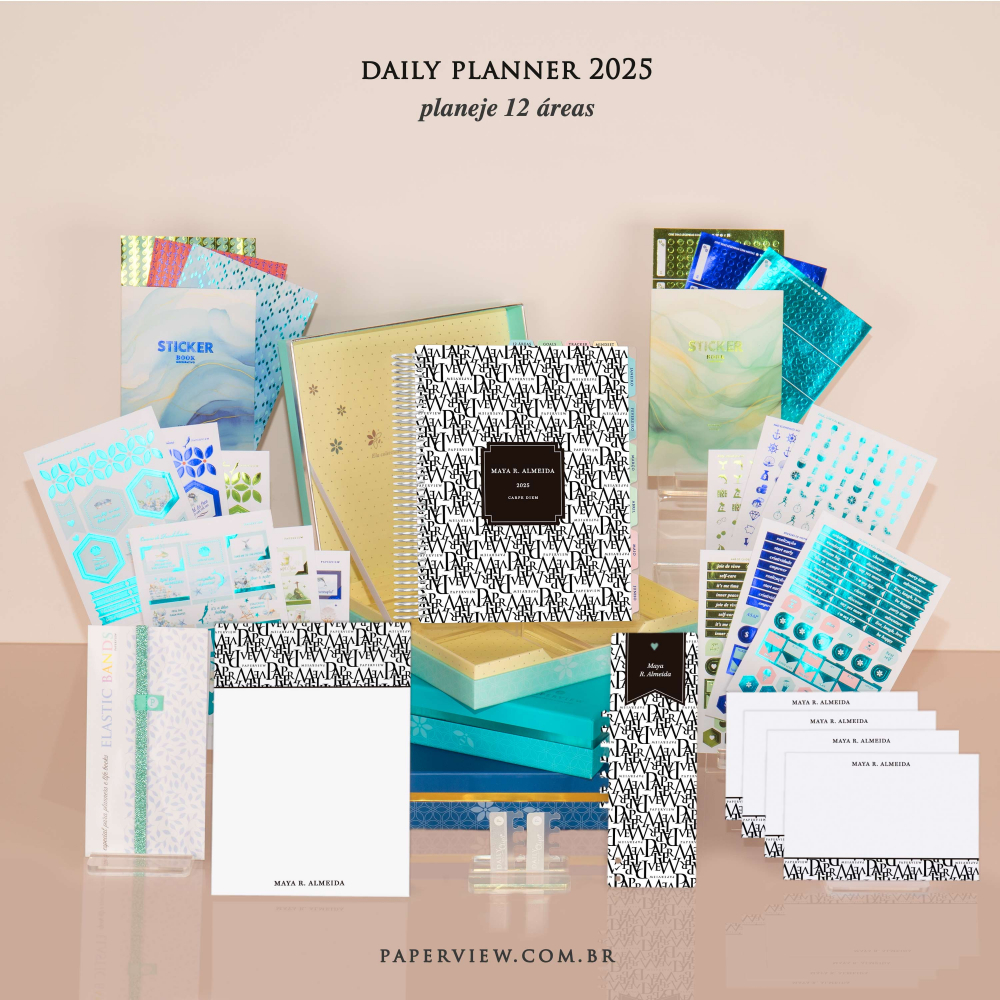 Daily Planner 2025 PaperGraph Black