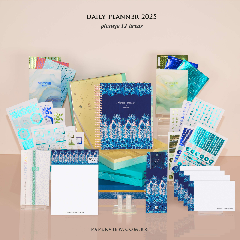 Daily Planner 2025 PatBO Peacock