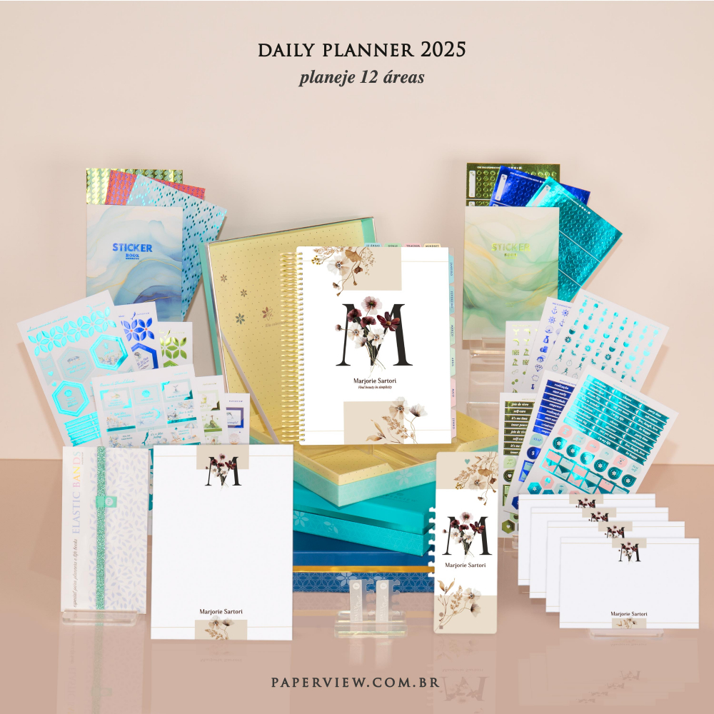 Daily Planner 2025 Secret Garden Balance