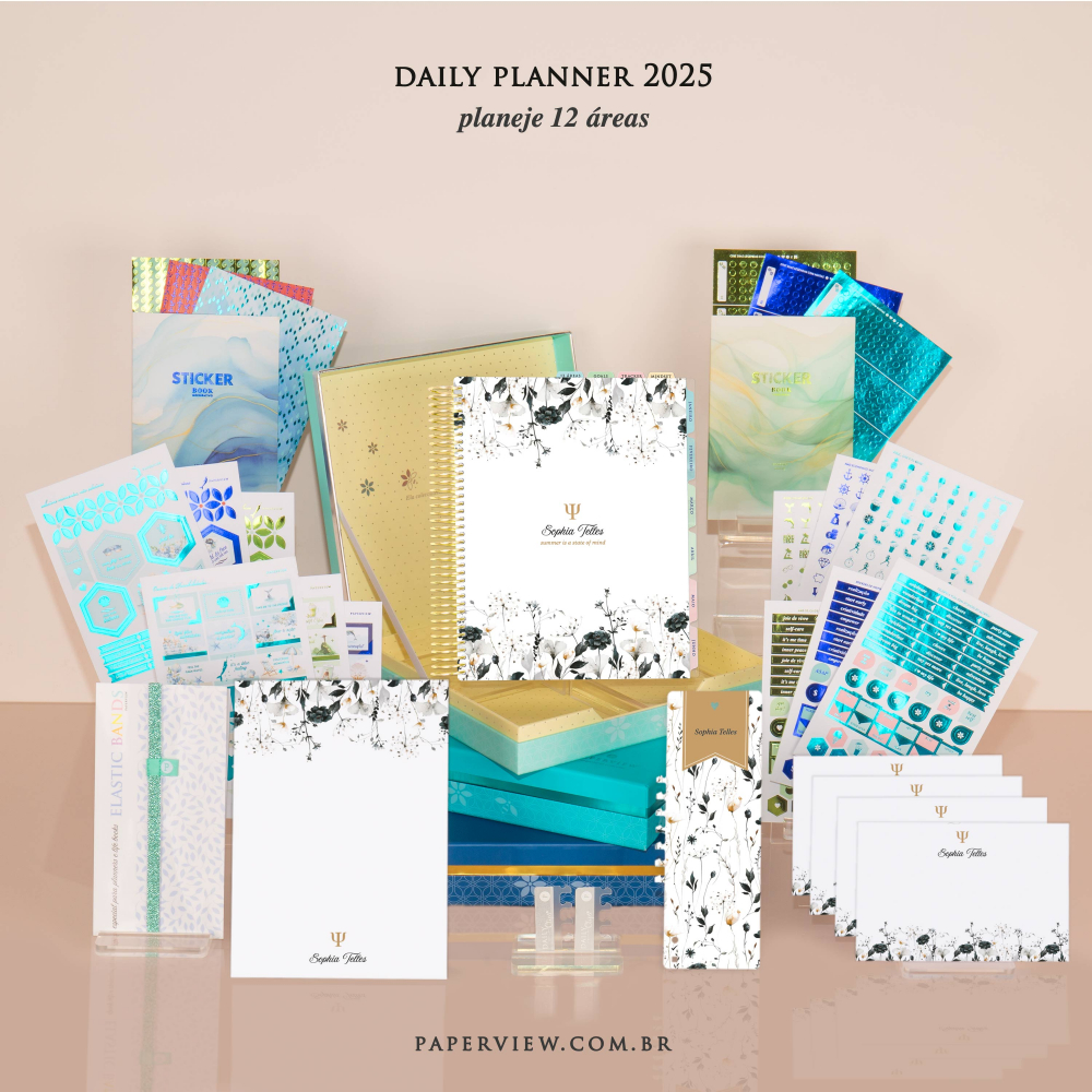 Daily Planner 2025 Vogue Fleur Border