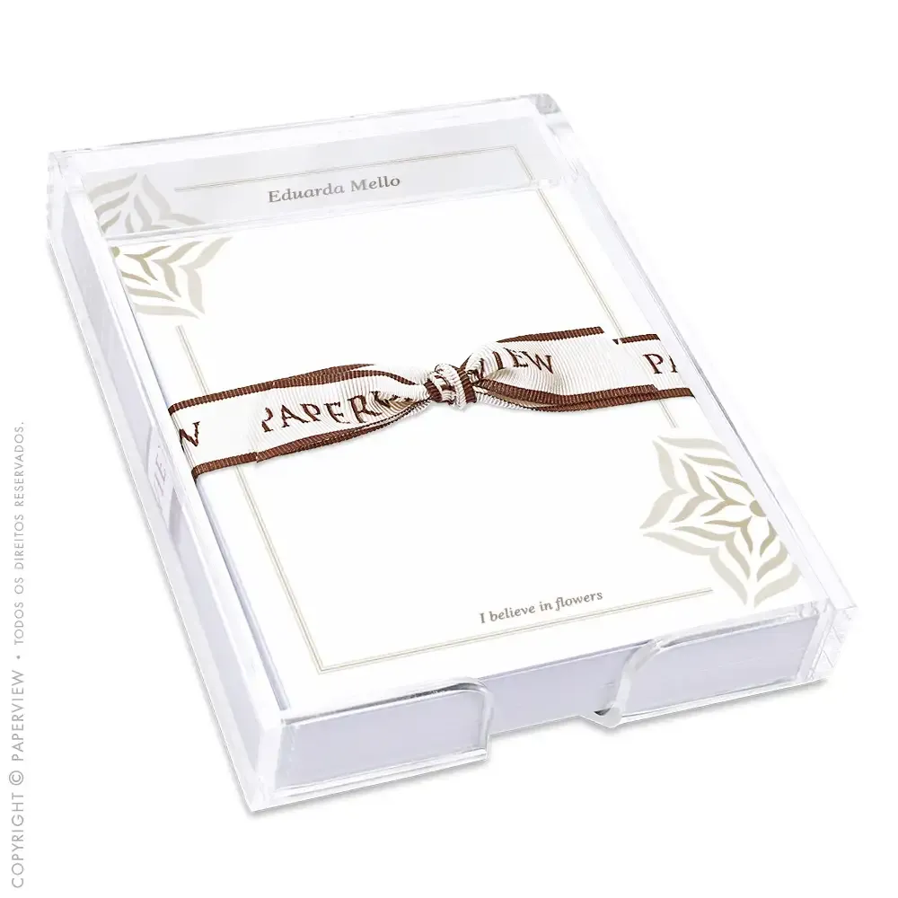 Notepad Printemps Carol Celico Taupe