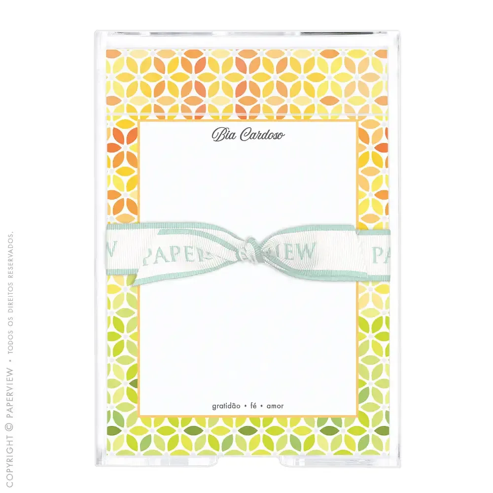 Notepad Bee Flower Citrus