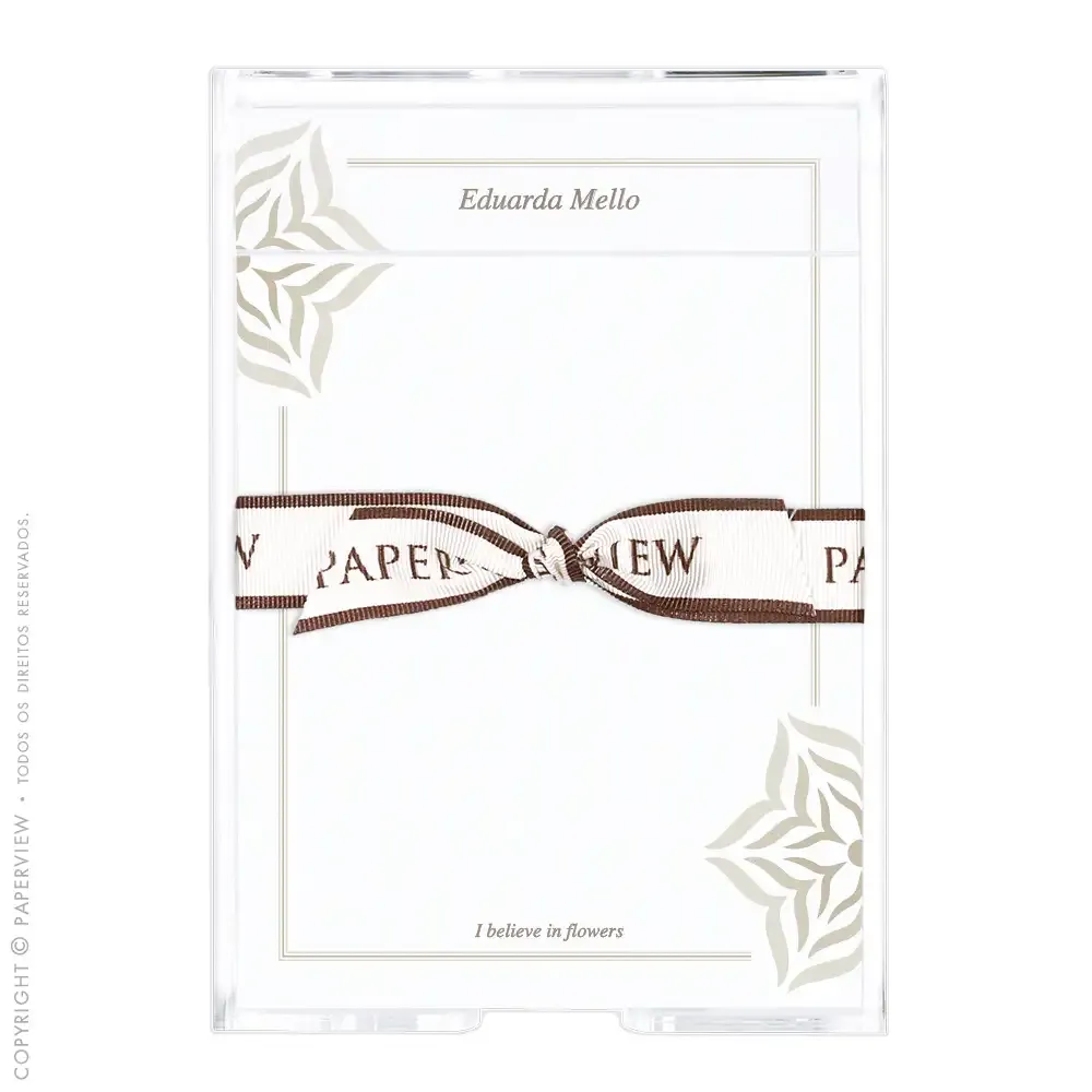 Notepad Printemps Carol Celico Taupe