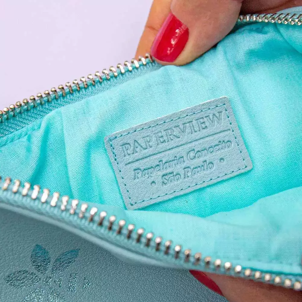 Pochette Planner Lake Blue - detalhe paperview