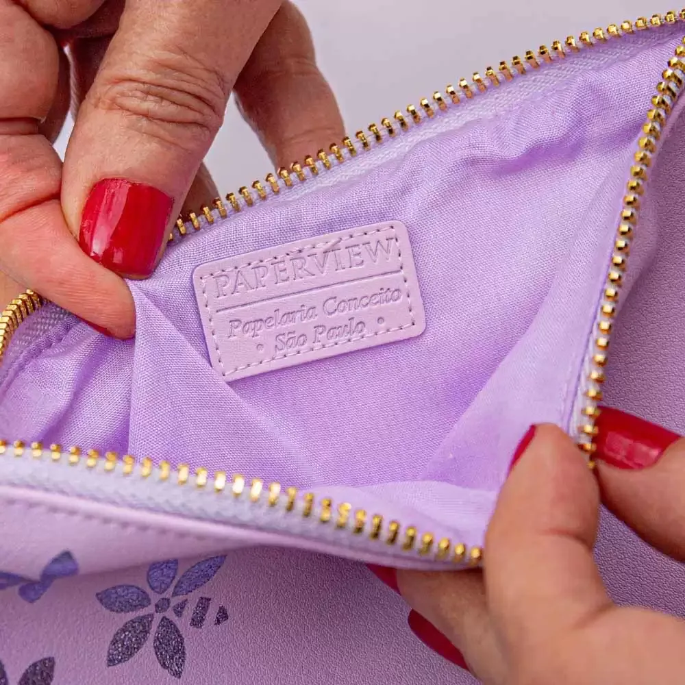 Pochette Planner Magic Lilac - detalhe parte interna 